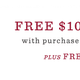 $10 gift card when you spend $50 or more
